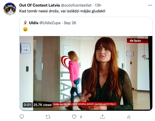 Latvijas Twitteris asprātīgi reaģē uz biroja darbinieces kuriozu TV sižetā