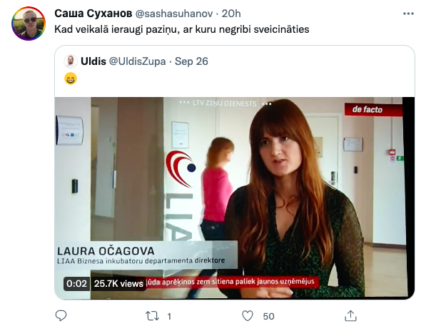 Latvijas Twitteris asprātīgi reaģē uz biroja darbinieces kuriozu TV sižetā