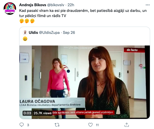 Latvijas Twitteris asprātīgi reaģē uz biroja darbinieces kuriozu TV sižetā