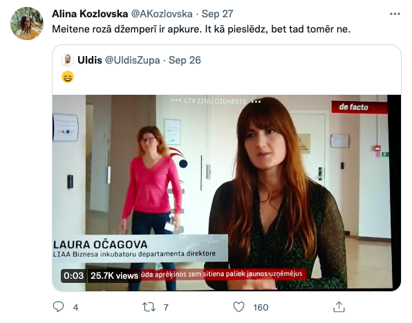 Latvijas Twitteris asprātīgi reaģē uz biroja darbinieces kuriozu TV sižetā