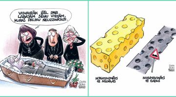 25 ironijas pilnas Gata Šļūkas karikatūras par sabiedrību šodien