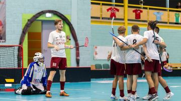 Latvijas vīriešu FLORBOLA izlasei Nāciju turnīrs Slovākijā