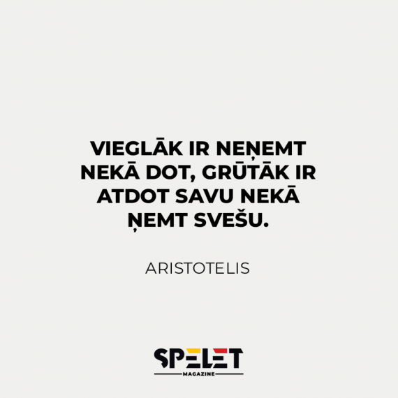 To var attiecināt uz dažādām sfērām ikdienā.