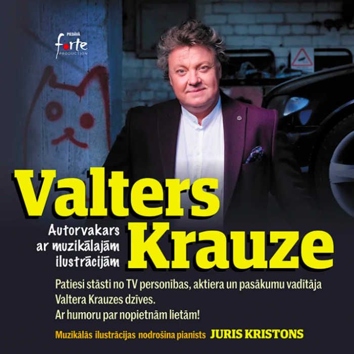 Valters Krauze / Autorvakars ar muzikālajām ilustrācijām 22. oktobrī