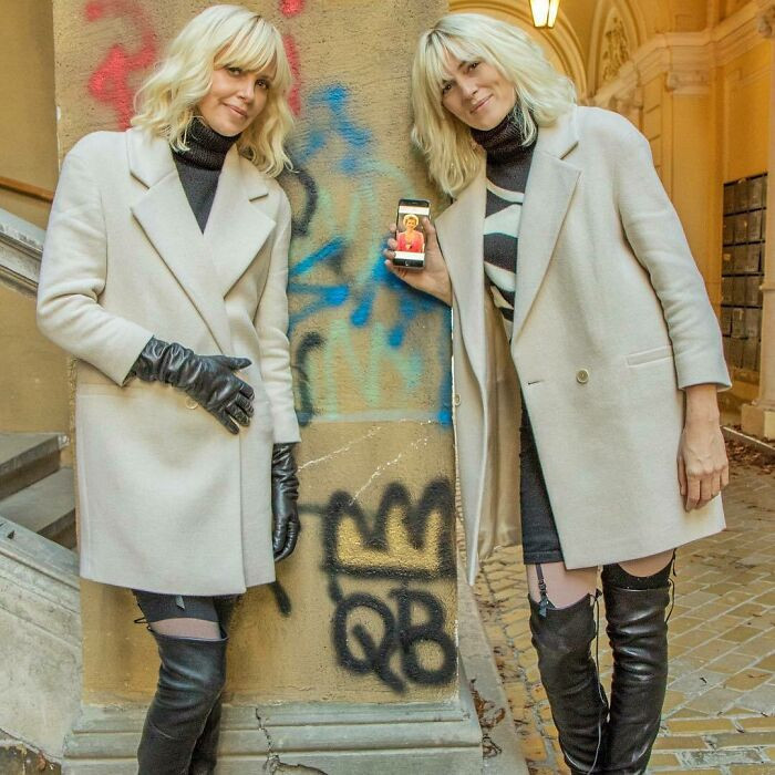 Monika Gandertone kļuva par Čarlīzi Teronu filmā "Atomic Blonde".