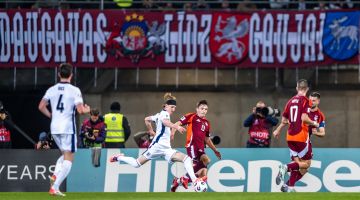 Latvijas futbolistiem pārbaudes spēle pret Ziemeļmaķedoniju